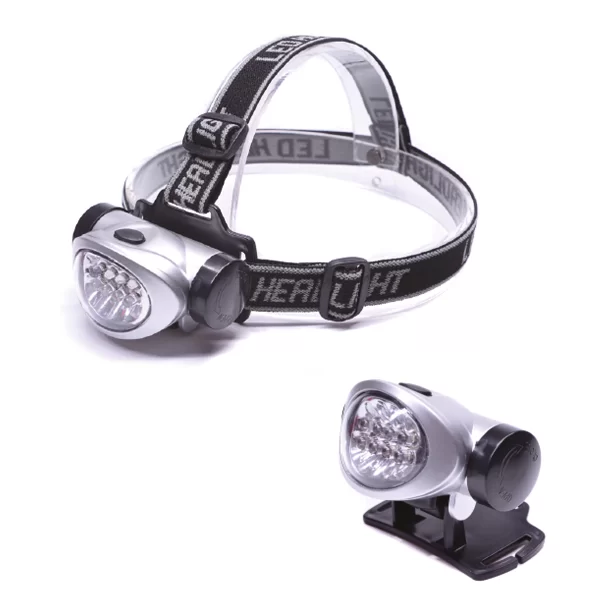 פנס ראש LED עם רצועת ראש מתכווננת